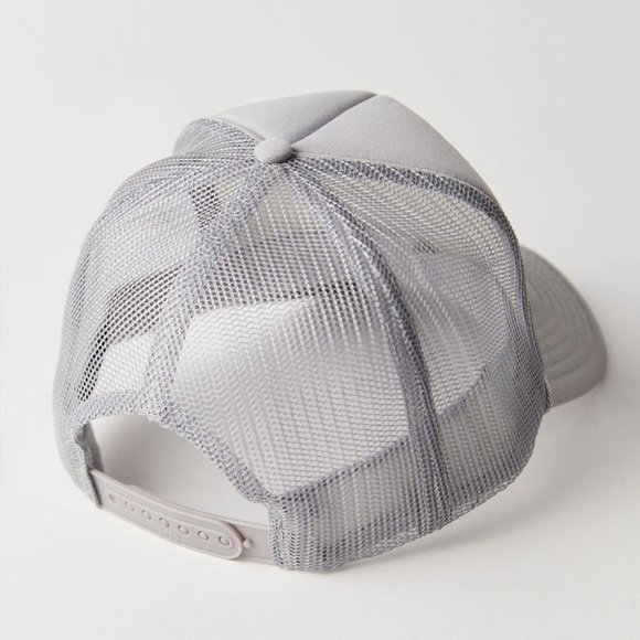 Free People Strike Out Tonal Trucker Hat in Grey NWT main image 4